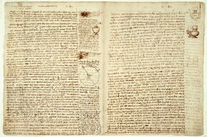 Le Codex Hammer, pages 124-127 - Leonardo da Vinci