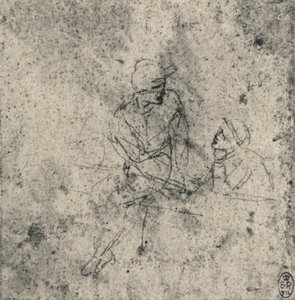 Deux figures en conversation, vers 1480 - Leonardo da Vinci
