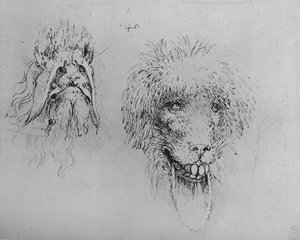 Deux têtes de monstres, c1480 1945