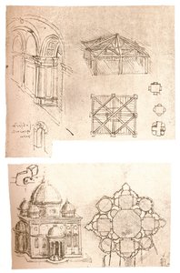 Deux dessins architecturaux, vers 1472-1519, 1883