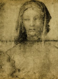 Étude pour la Vierge ; dessin de l