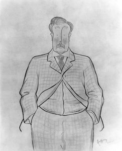 Alphonse Allais (1854-1905) journaliste et écrivain français, dessin de Leonetto Cappiello