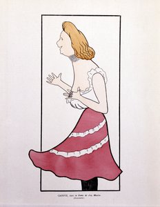 Armande Cassive, in ‘La Dame de Chez Maxim’, caricature - Leonetto Cappiello