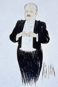 Marcel Prevost (1862-1941) romancier français, dessin de Cappiello 1905