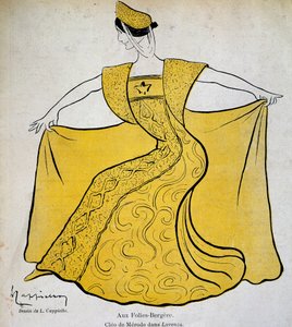 La danseuse Cléo dans le ballet pantomime Lorenza aux Folies Bergère - Leonetto Cappiello