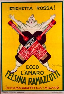 Affiche pour la boisson Amaro (Amer) felsina Ramazzotti