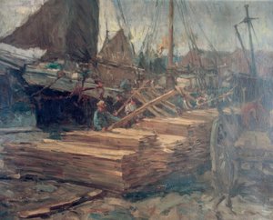 Déchargement du bois