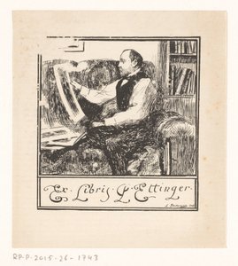 Ex libris de Pawel Ettinger - Leonid Osipovisch Pasternak