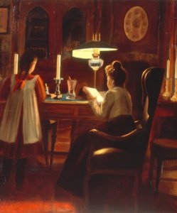 La famille Tolstoï dans leur maison à Iasnaïa Poliana - Leonid Osipovic Pasternak