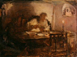 Léon Tolstoï dans son bureau