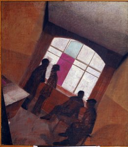 Silhouettes dans une chambre