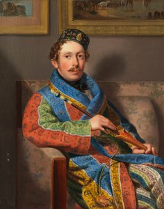 Jeune homme en robe de chambre, 1830