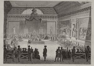 Assemblée des Notables, 1787, gravée par Antoine Auguste Ernest Hebert (1817-1908) - Leopold Flameng