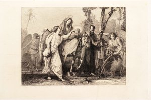 La fuite en Égypte - Leopold Flameng