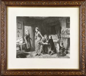 Le chemin de la ruine : Arrestation - Leopold Flameng