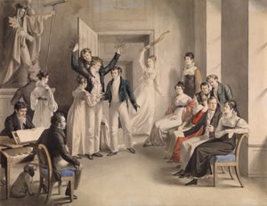 Franz Schubert 1797-1828. Jeu de société des Schubertiens à Atzenbrugg, 1821