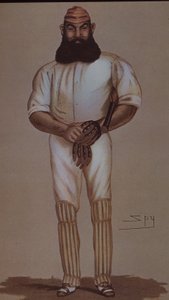 Caricature du héros du cricket W.G. Grace pour Vanity Fair