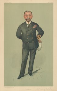 Capitaine Percy Scott, artillerie, 17 septembre 1903, caricature de Vanity Fair - Leslie Matthew Ward