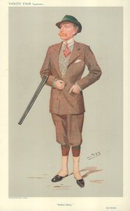 Lord John Savile, Rufford Abbey, 15 avril 1908, caricature de Vanity Fair