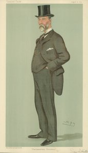 M. Samuel Whitbread, procédure parlementaire, 8 août 1895, caricature de Vanity Fair - Leslie Matthew Ward