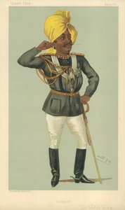 Le Maraj Sir Pertab Sing, Jodhpore, 27 août 1887, caricature de Vanity Fair