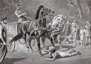 Alcibiade défiant le charretier - Leslie Mosley