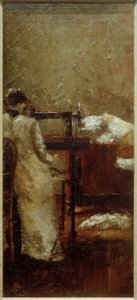 Femme à la machine à coudre