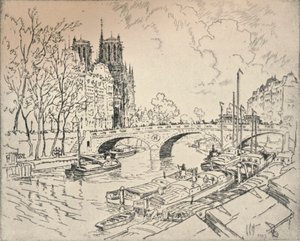 La Seine à Notre-Dame, 1915