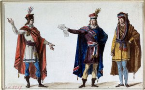 Révolution française : costumes des magistrats républicains. Impressions des frères Lesueur