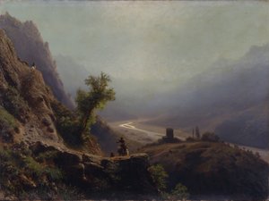 Dans les montagnes du Caucase, 1879