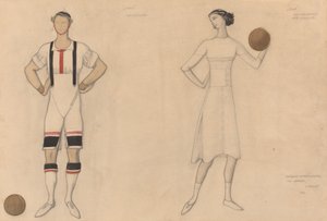 Étude de costume pour "Jeux" - Lev Samoilovich Bakst