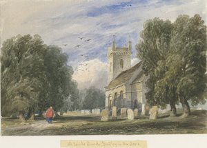Église de Bradley-in-the-Moors : aquarelle, nd [c1830-1840]