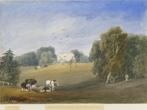 Greenway Bank - Hall: aquarelle, nd [c 1840]