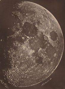 Photographie de la lune a son 1er Quartier,March 6