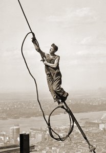 Ouvrier du bâtiment, Empire State Building, New York, vers 1930