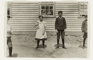 Edward St. Germain et sa sœur Delia, Phoenix, Rhode Island, avril 1909