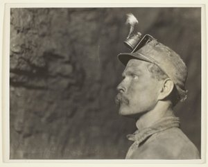"Follow The Gleam", mineur gallois dans une mine de charbon en Pennsylvanie. Mine de charbon à un kilomètre de la lumière du jour