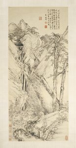 Paysage après Jing Hao et Guan Tong