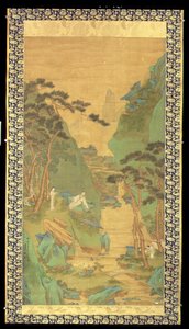 Un érudit écoutant une cascade - Li Shizuo