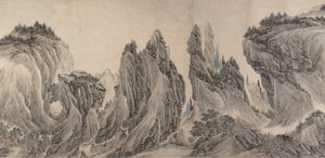 Paysage après Dong Yuan, Juran, Ma Yuan et Xia Gui, daté yiwei, 1655