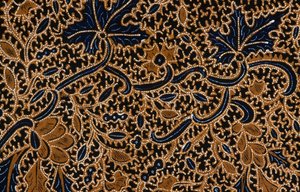 Batik avec motif floral traditionnel, Surakarta, Java, Indonésie (détail) - Unbekannt Unbekannt