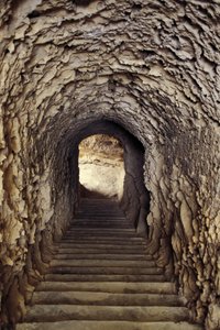 Égypte, Alexandrie, Catacombes de Kom-esh-Shuqafa, Intérieur de l