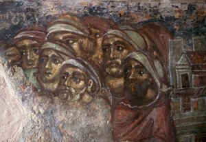Fresque avec groupe d