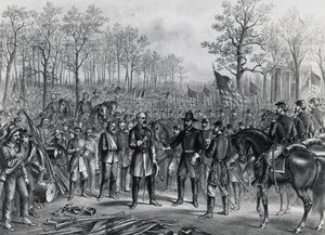 Le général Robert Lee se rend au général Ulysses Grant à Appomattox, 9 avril - Unbekannt Unbekannt