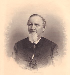 Portrait du pasteur méthodiste américain John L Smith, gravure par FE Jones, vers 1870 - Unbekannt Unbekannt