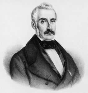 Portrait du Comte Giovanni Baldasseroni, homme politique italien et dernier Premier ministre de Toscane, gravure
