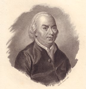 Portrait du poète italien Gian Carlo Passeroni (1713-1803), gravure sur cuivre par Eugenio Silvestri