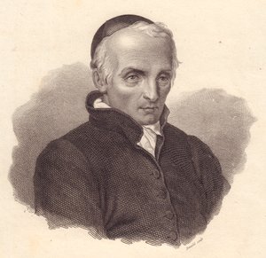 Portrait du religieux et théologien italien Ottavio Giovanni Battista Assarotti (1753-1829), gravure sur cuivre par Bonaldi