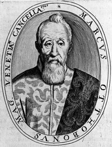 Portrait de Marco Ottoboni (1554-1649), grand chancelier de Venise, gravure - Unbekannt Unbekannt