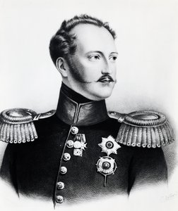Portrait de Nicolas I Romanov (1796-1855), tsar de Russie de 1825 à 1855, gravure - Unbekannt Unbekannt
